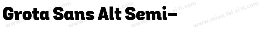 Grota Sans Alt Semi字体转换